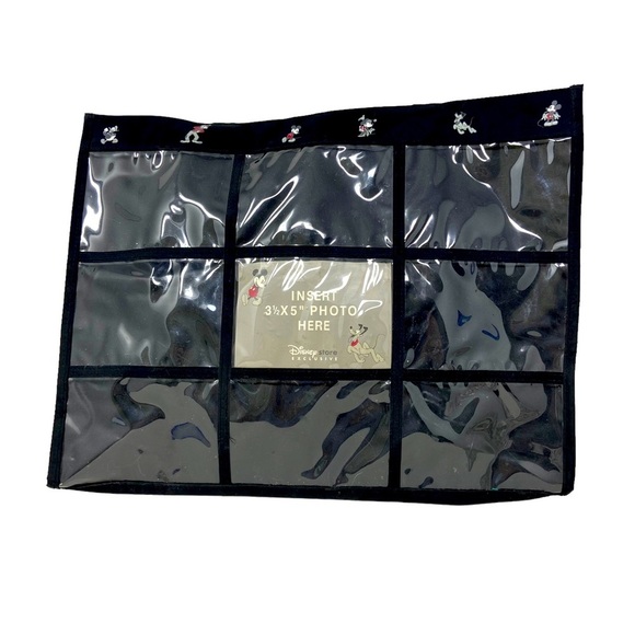 Disney Store Exclusive Tote. 3.5”x5” Photo Insert. Black. 17” - Picture 1 of 5